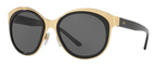 Ralph Lauren Women's Sunglasses Oversized Round Gold/Grey