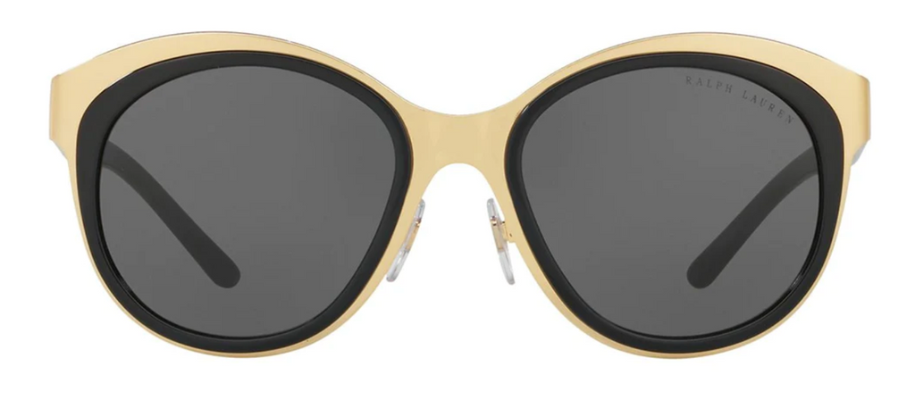 Ralph Lauren Women's Sunglasses Oversized Round Gold/Grey