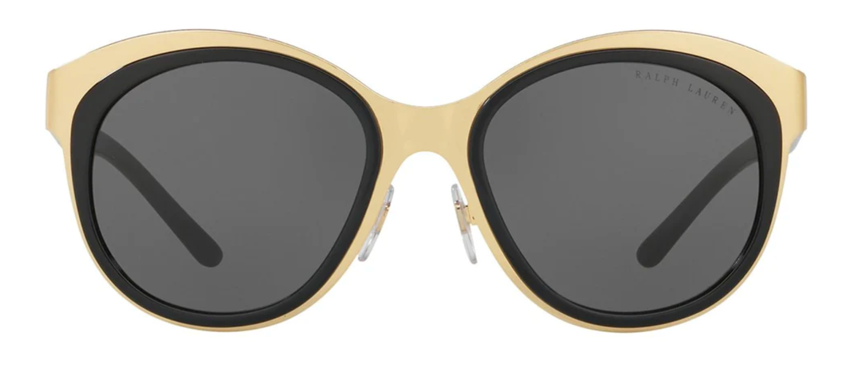Ralph Lauren Women's Sunglasses Oversized Round Gold/Grey