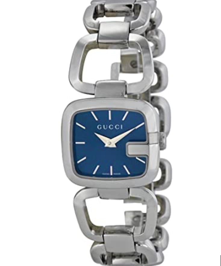 Gucci Watch G Ladies 22mm Silver Blue