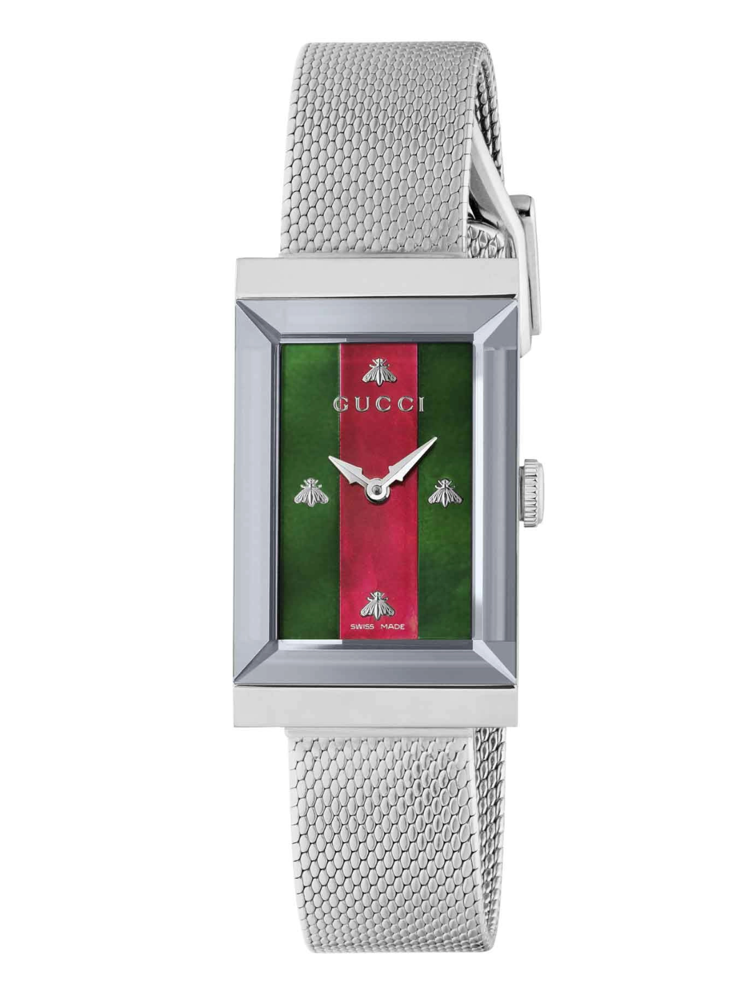 Gucci Watch G-Frame Ladies 21mm Stripe Bracelet