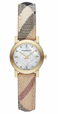 Burberry Ladies Watch The Classic City 26mm Diamond Yellow Gold