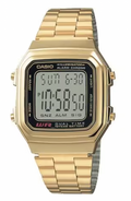 Casio Unisex Watch Digital Vintage Classic Gold