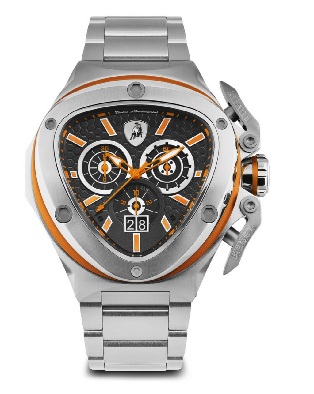 Tonino Lamborghini Spyder X SS Chronograph Date Steel Orange