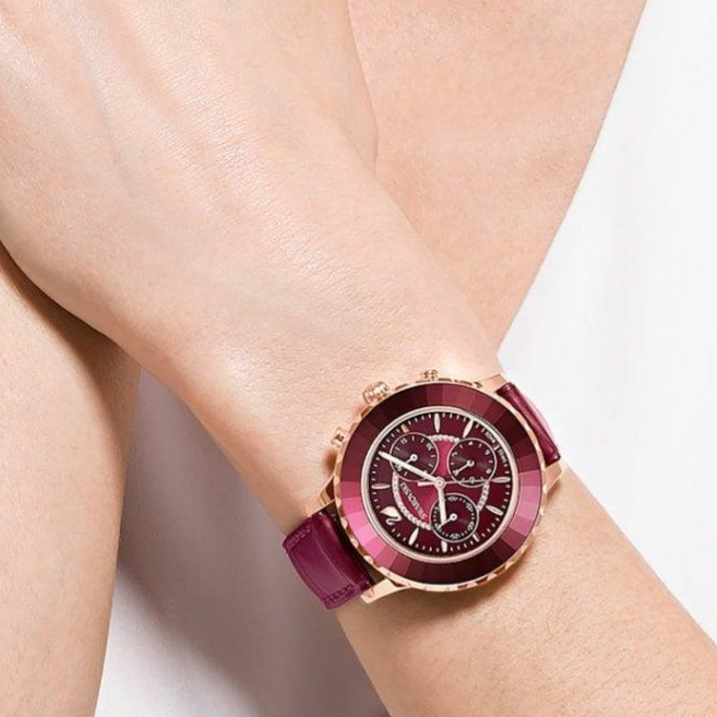 Swarovski Watch Octea Lux Chrono Red