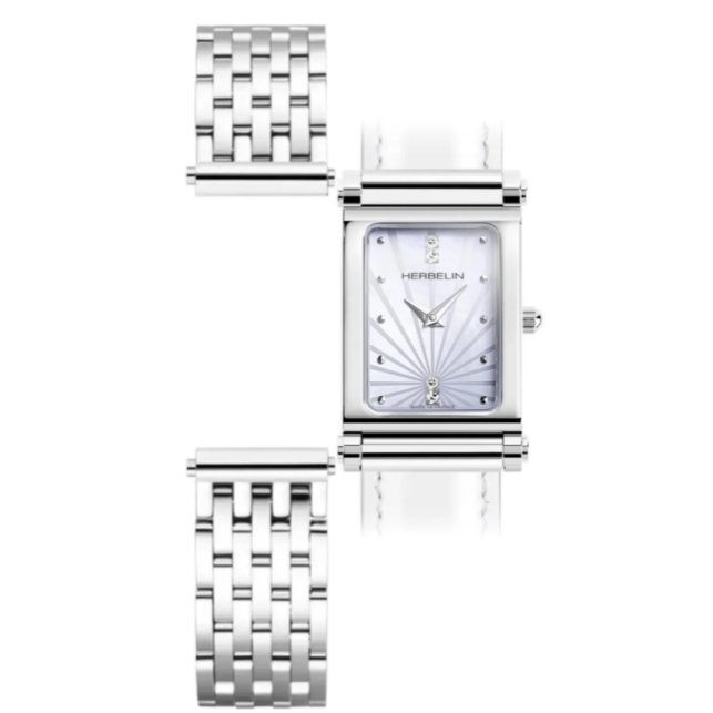 Herbelin Antares Ladies White Watch - Case Only