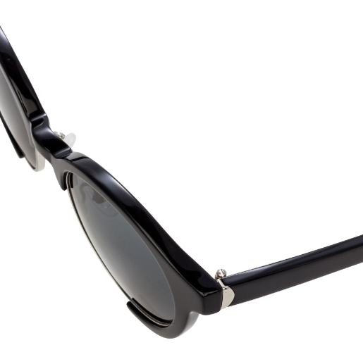 Orlebar Brown Oval Oval Black with Grey Lenses
