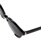 Orlebar Brown Oval Oval Black with Grey Lenses