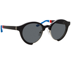 Orlebar Brown Oval Oval Black with Grey Lenses