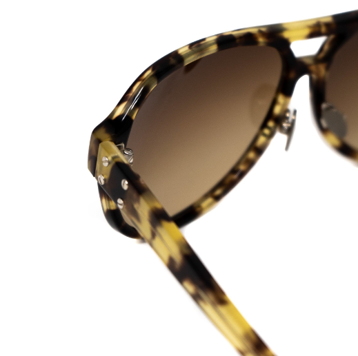 Kris Van Assche Sunglasses Tortoise Shell with Brown Graduated Lenses