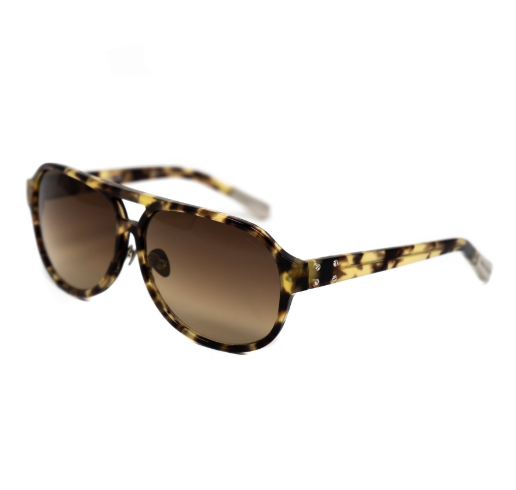 Kris Van Assche Sunglasses Tortoise Shell with Brown Graduated Lenses
