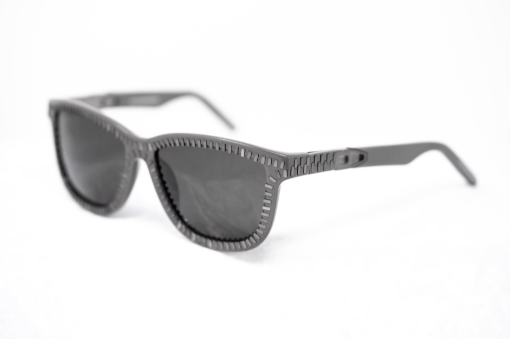 Alexander Wang Sunglasses Rectangular Grey Zip Motif