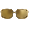 Alexander Wang Sunglasses Rectangular Antique Brass