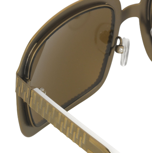Alexander Wang Sunglasses Rectangular Antique Brass
