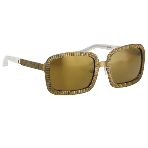 Alexander Wang Sunglasses Rectangular Antique Brass