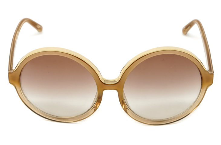 No. 21 Sunglasses Round Gold Brown