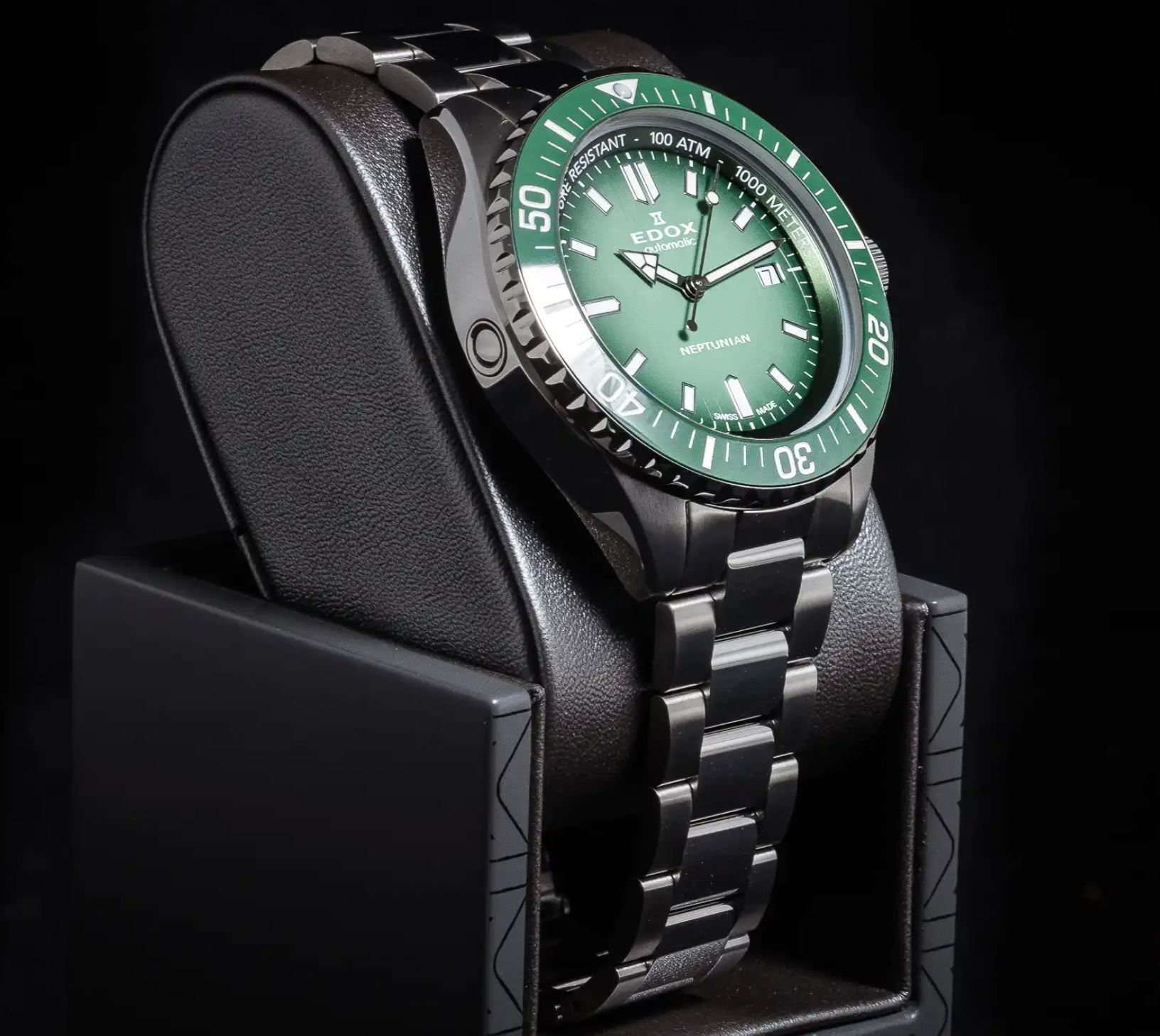 Edox Men's Neptunian Automatic Green Watch