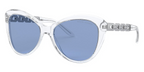 Ralph Lauren Women's Sunglasses Butterfly Clear/Blue