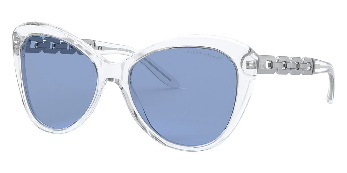 Ralph Lauren Women's Sunglasses Butterfly Clear/Blue