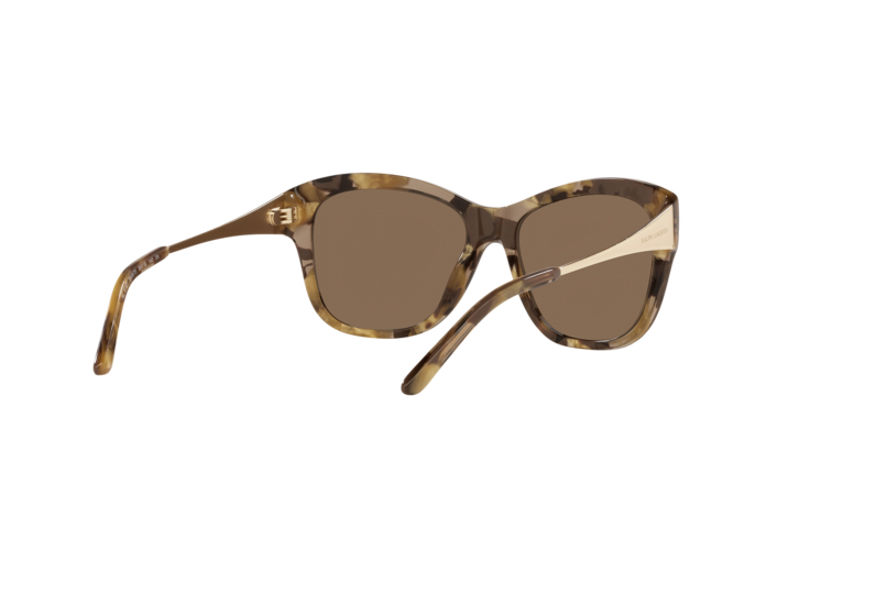 Ralph Lauren Women's Sunglasses Oversized Butterfly Mustard Marble
