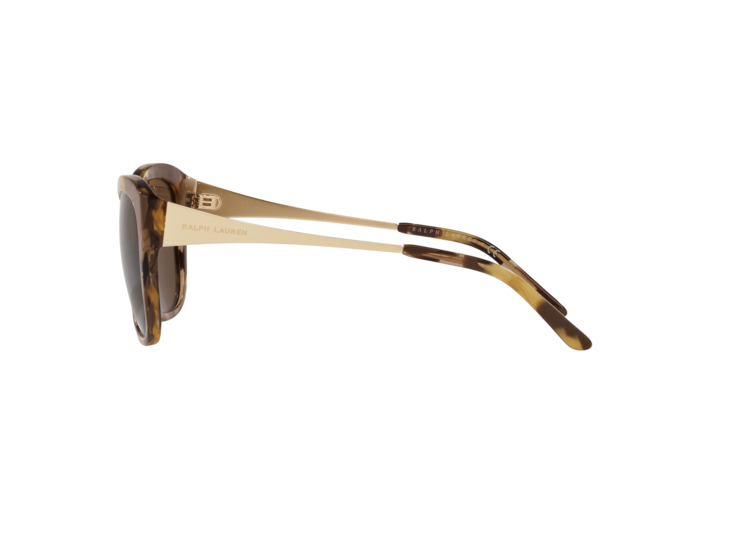 Ralph Lauren Women's Sunglasses Oversized Butterfly Mustard Marble