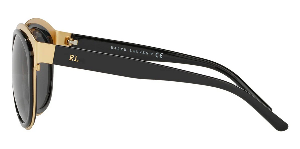 Ralph Lauren Women's Sunglasses Oversized Round Gold/Grey