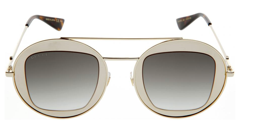 Gucci Women's Sunglasses Oversized Round Gold