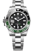 Rolex Oystersteel "Sprite" GMT-Master II  - Bidirectional Rotatable 24-Hour Graduated Bezel - 126720vtnr