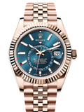 Rolex Sky Dweller 42 Blue Dial Rose Gold Jubilee Mens  336935