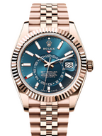 Rolex Sky Dweller 42 Blue Dial Rose Gold Jubilee Mens  336935