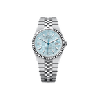 Rolex - Land-Dweller 40 - Platinum - Ice-Blue Honeycomb Motif - 127335 - 2025