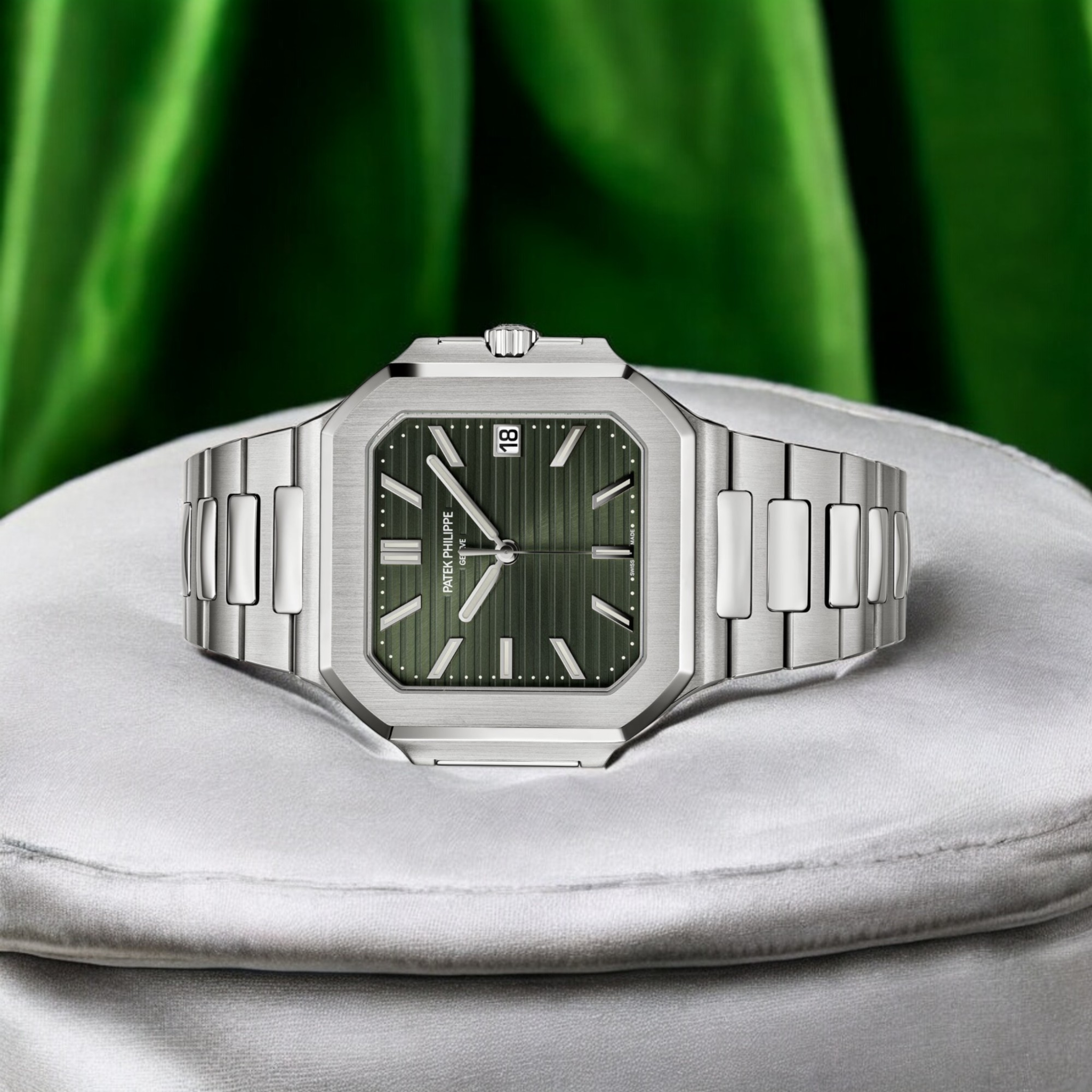 Patek Philippe - Geneve Cubitus - Green Dial - 5821/1A-001 - 2025
