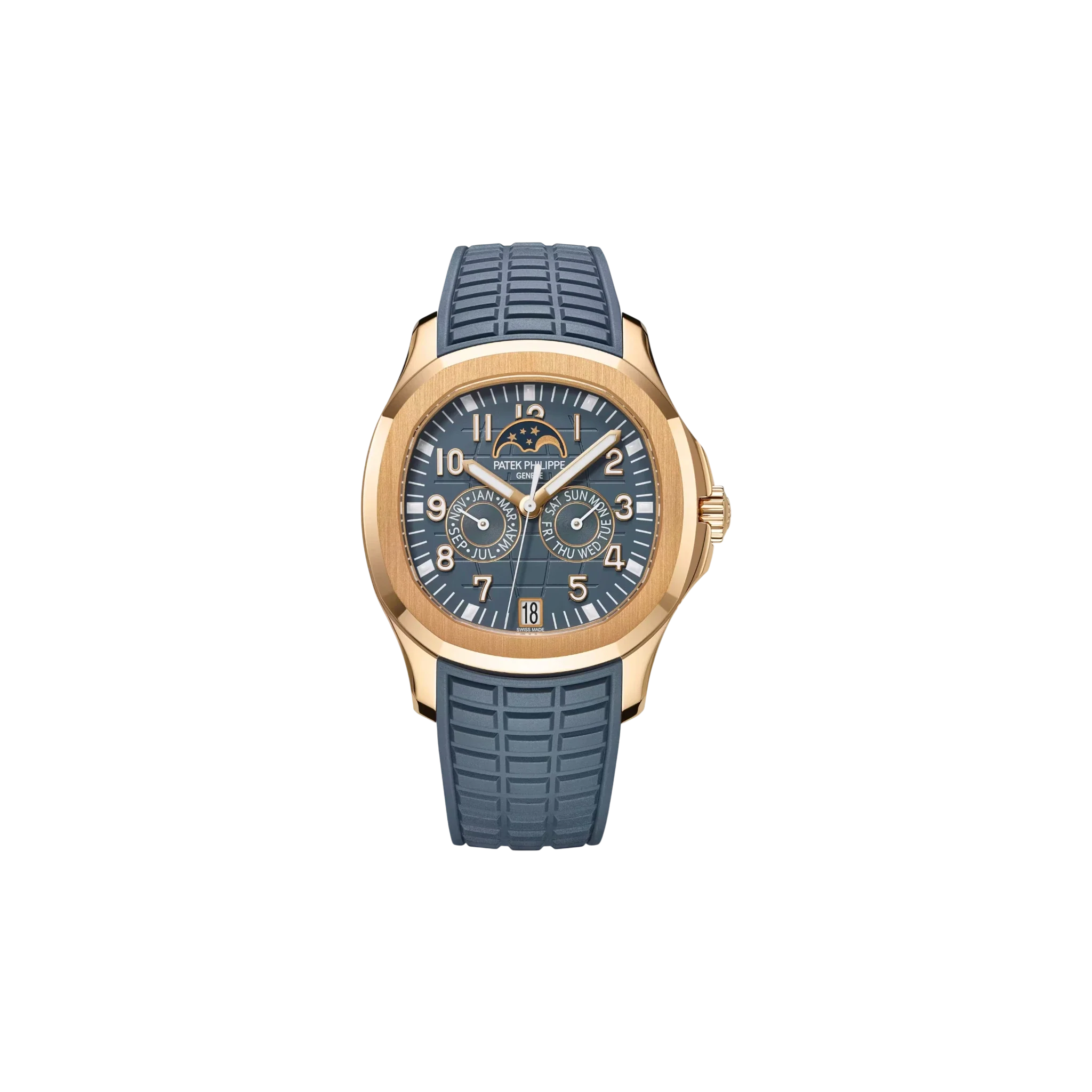 Patek Philippe - Annual Calendar Moon Phases - Opaline Blue-Gray Dial - 5261R-001 - 2023