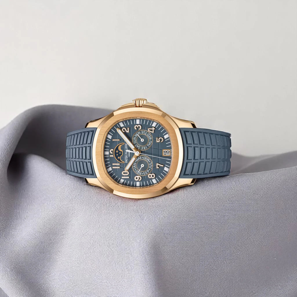 Patek Philippe - Annual Calendar Moon Phases - Opaline Blue-Gray Dial - 5261R-001 - 2023