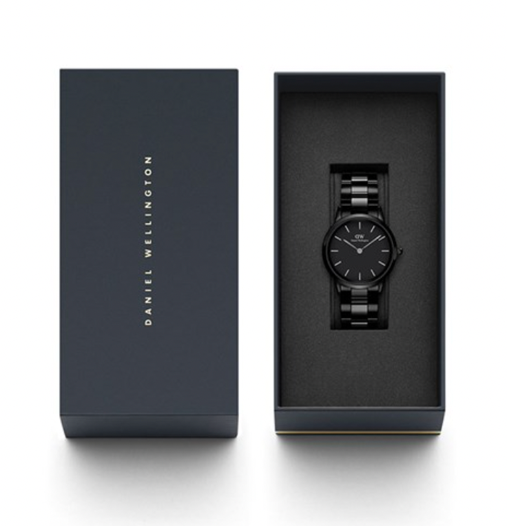 Daniel Wellington ladies Black Iconic Link Ceramic Watch
