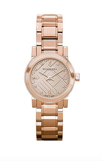 Burberry Ladies Watch The City Diamonds 26mm Rose Gold