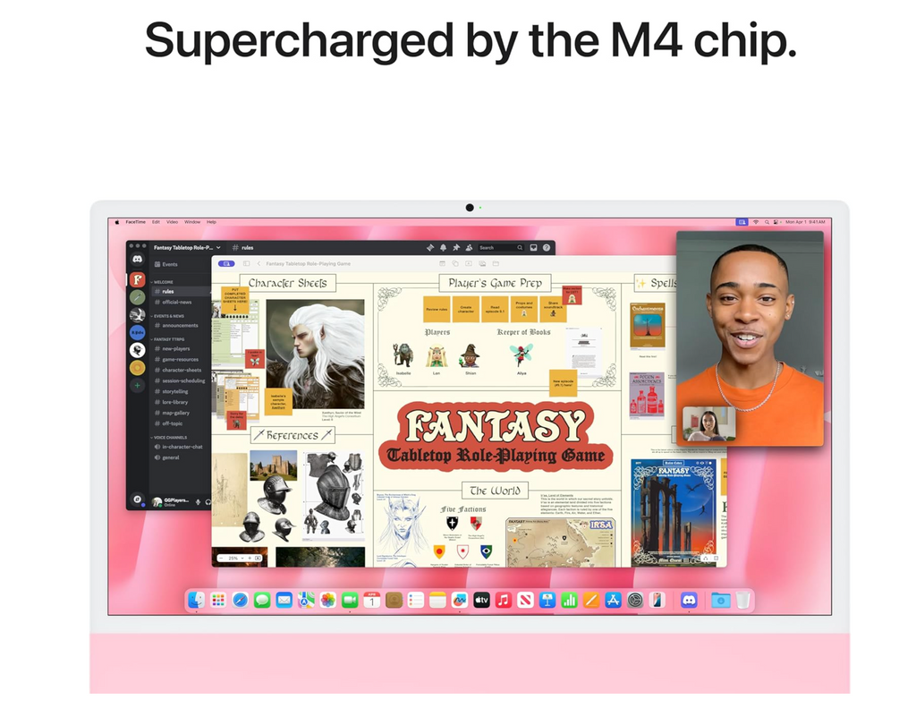 Apple iMac 24" M4 8-Core CPU 8-Core GPU 16GB 256GB (2024) | 1-Year Warranty