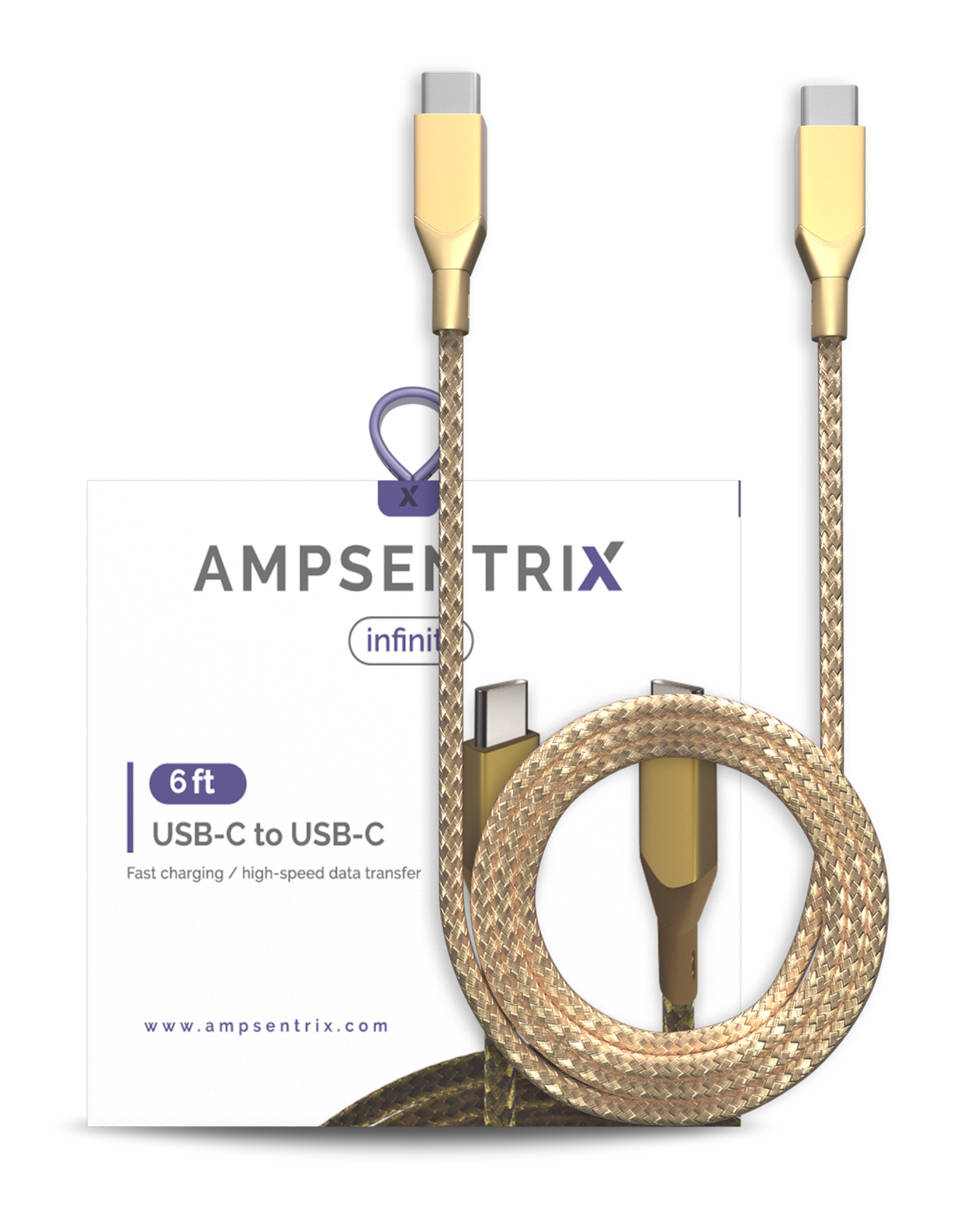USB Type C to Type C Cable - AmpSentrix