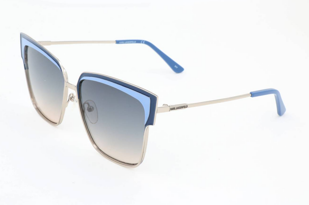 Karl Lagerfeld Women's Sunglasses Oversized Square Blue