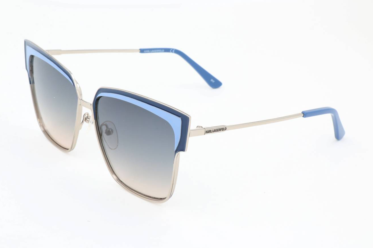 Karl Lagerfeld Women's Sunglasses Oversized Square Blue