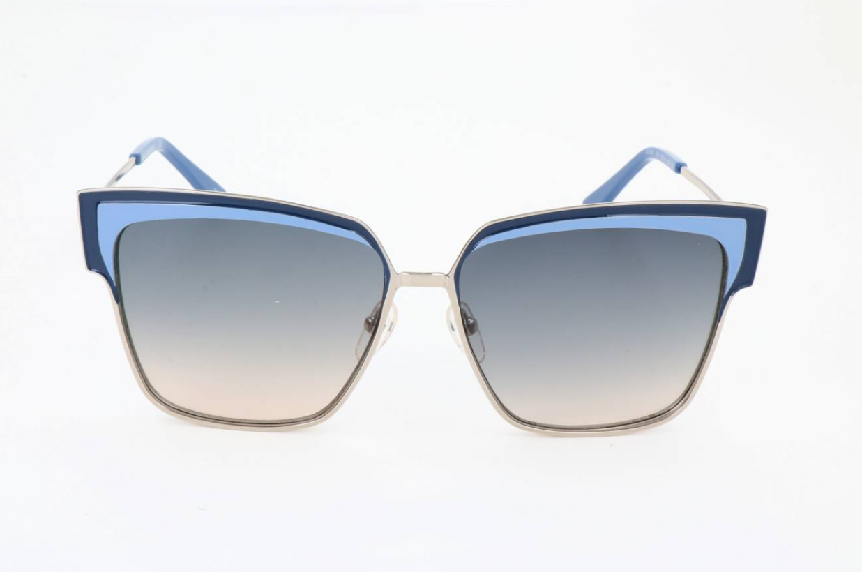 Karl Lagerfeld Women's Sunglasses Oversized Square Blue