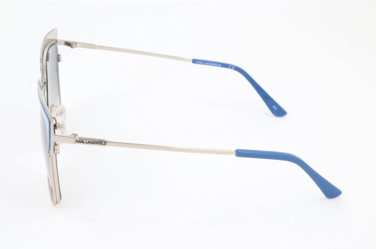 Karl Lagerfeld Women's Sunglasses Oversized Square Blue