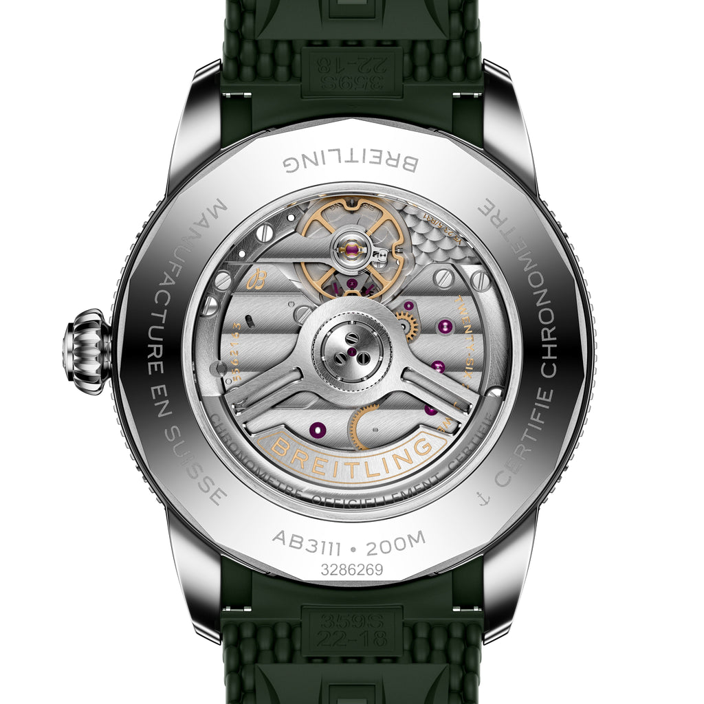 Superocean Heritage B31 Automatic | 42mm, Rubber, Green Dial