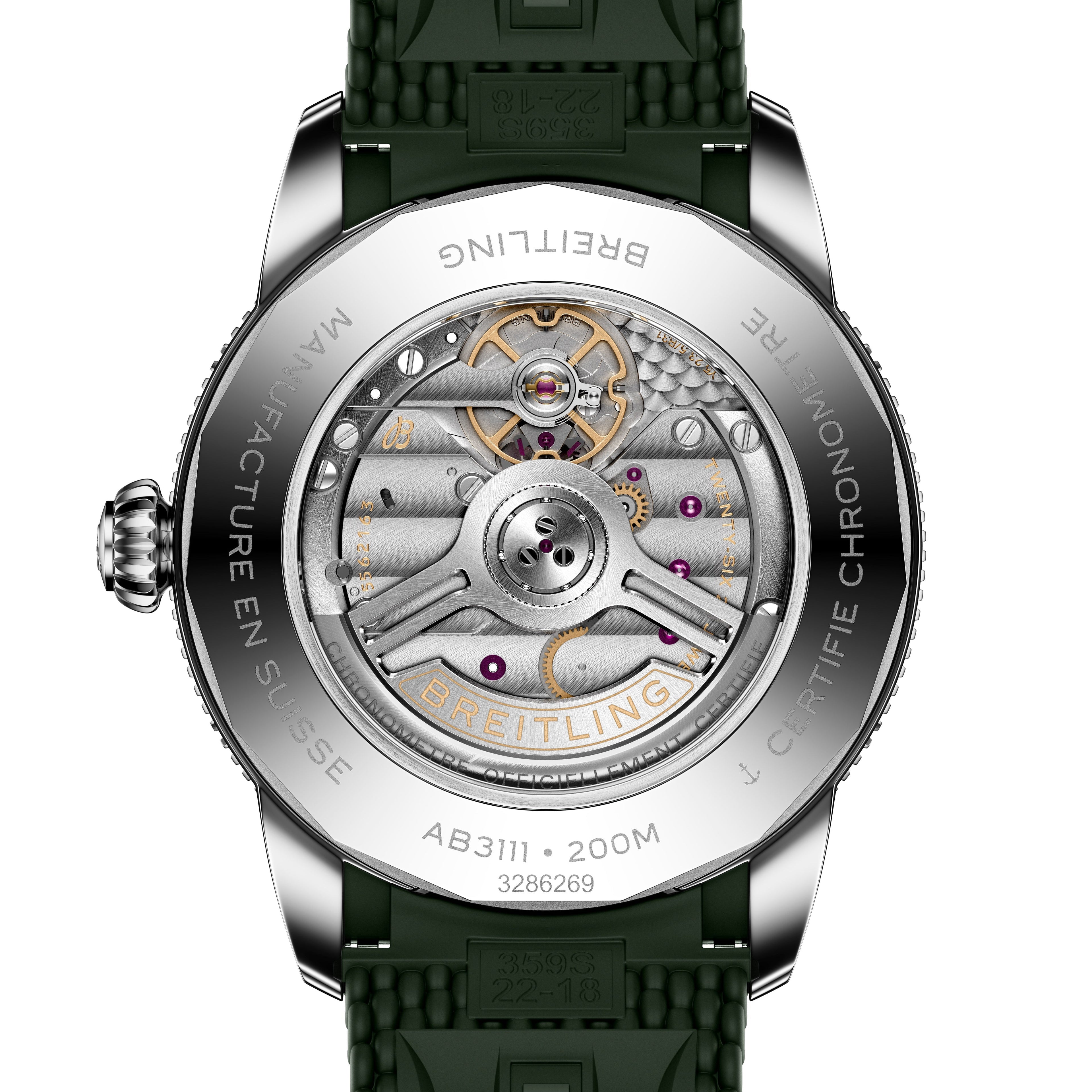 Superocean Heritage B31 Automatic | 42mm, Rubber, Green Dial