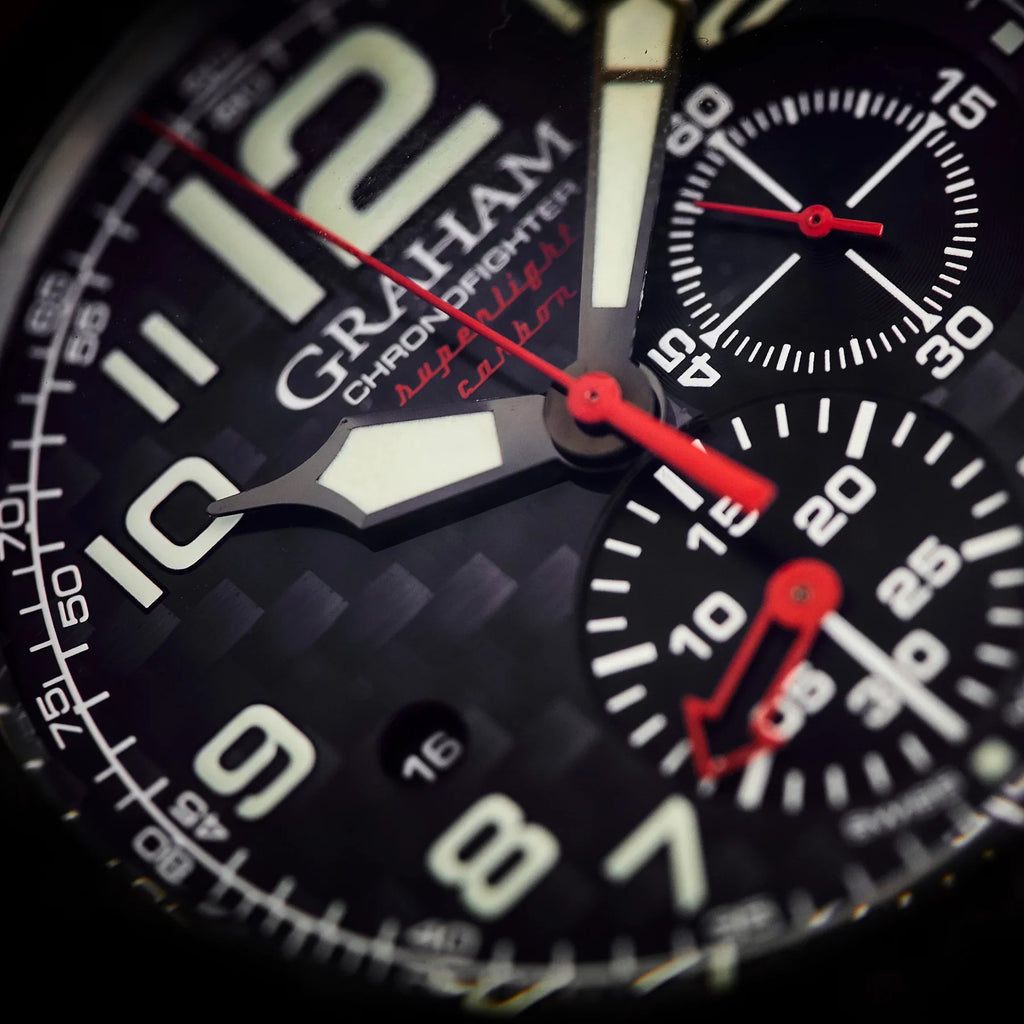 Graham Chronofighter Superlight Red Black Watch