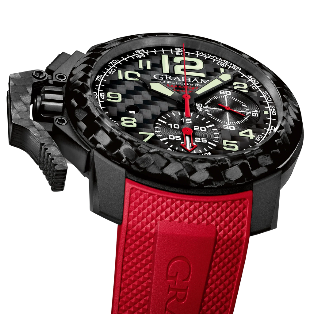 Graham Chronofighter Superlight Red Black Watch