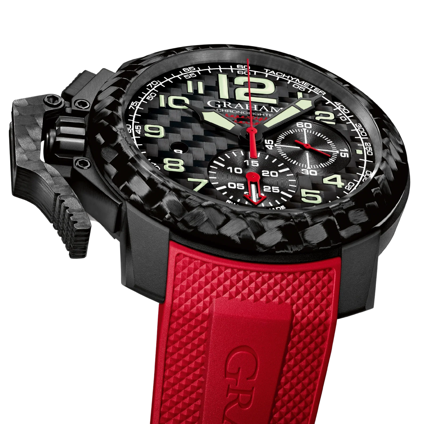 Graham Chronofighter Superlight Red Black Watch