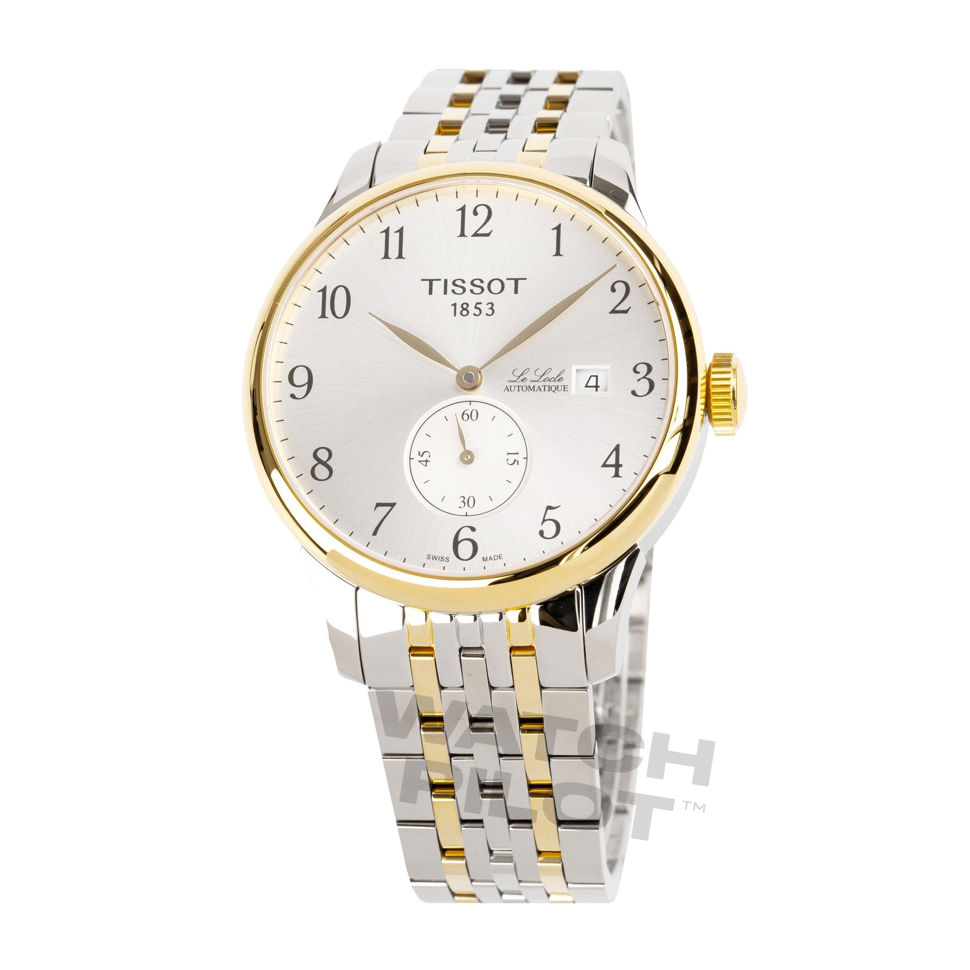 Tissot Le Locle Small Seconds Men's Silver Gold Watch