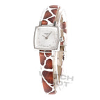 Tissot Lovely Summer Ladies' Silver Brown Animal Print Watch