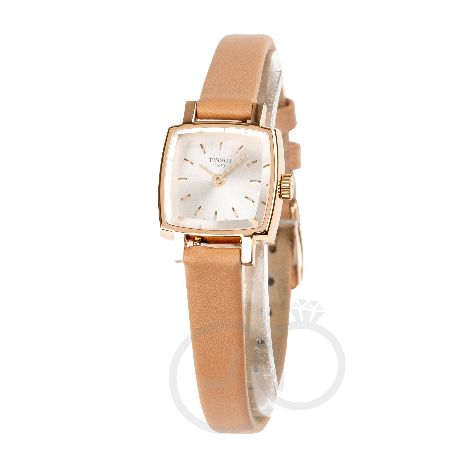 Tissot Women's Square Watch 20mm Lovely Summer Set Rose Gold